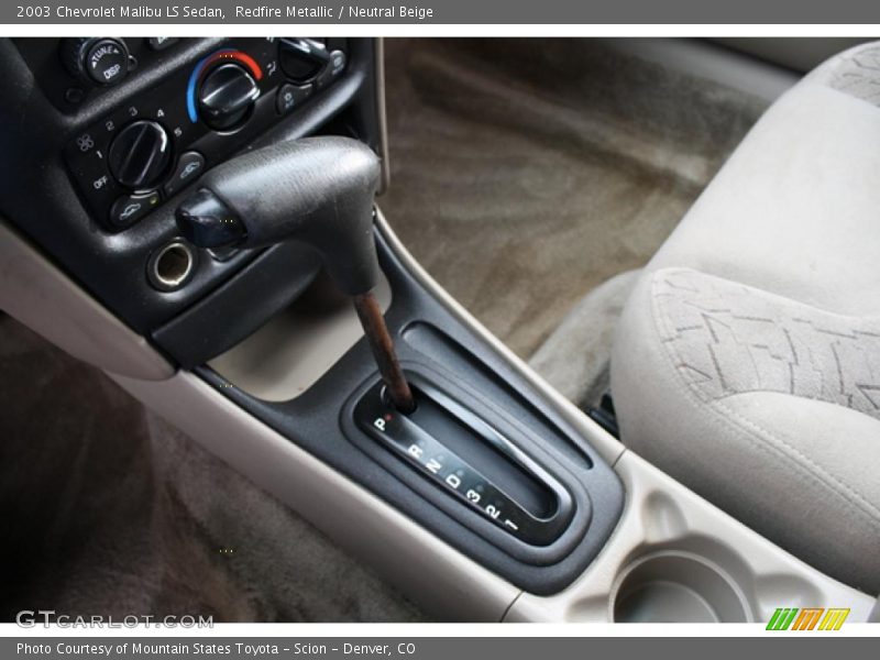 Redfire Metallic / Neutral Beige 2003 Chevrolet Malibu LS Sedan
