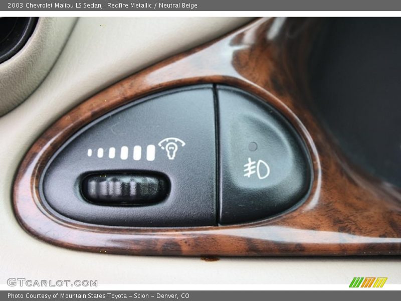 Redfire Metallic / Neutral Beige 2003 Chevrolet Malibu LS Sedan