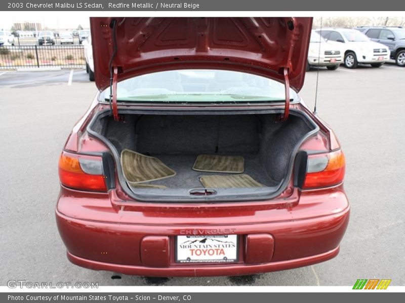 Redfire Metallic / Neutral Beige 2003 Chevrolet Malibu LS Sedan