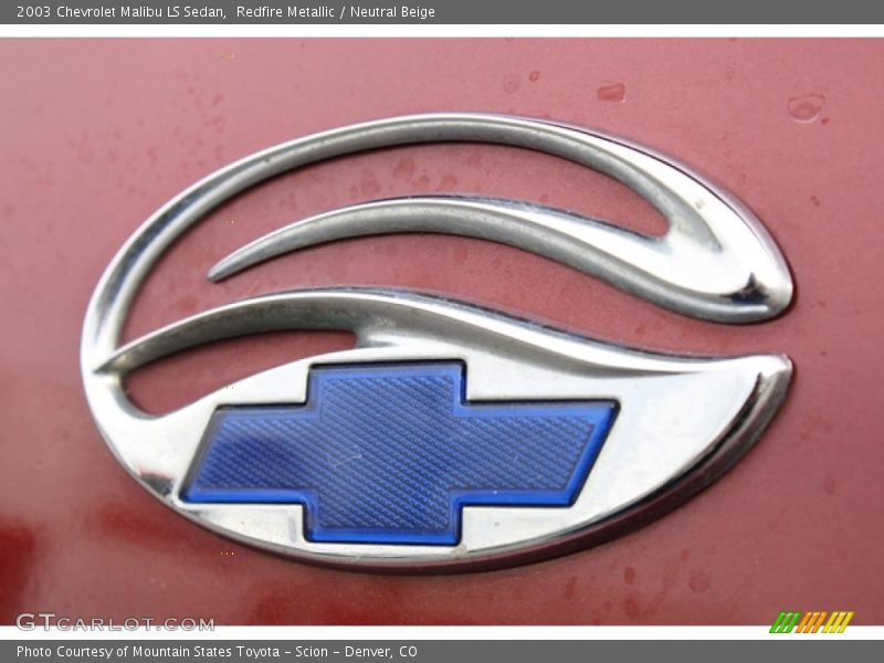 Redfire Metallic / Neutral Beige 2003 Chevrolet Malibu LS Sedan