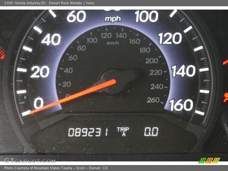 Desert Rock Metallic / Ivory 2005 Honda Odyssey EX