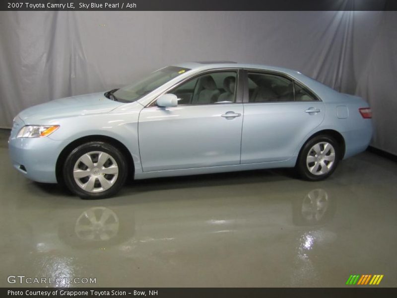 Sky Blue Pearl / Ash 2007 Toyota Camry LE