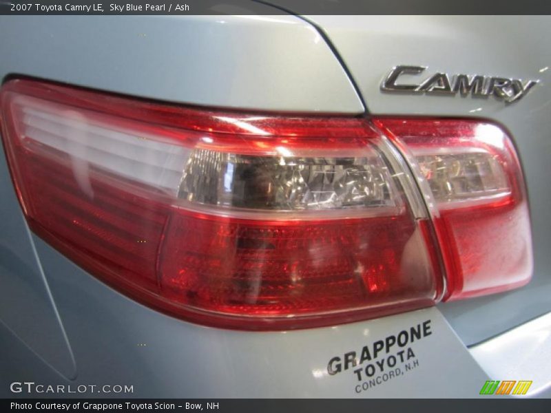 Sky Blue Pearl / Ash 2007 Toyota Camry LE