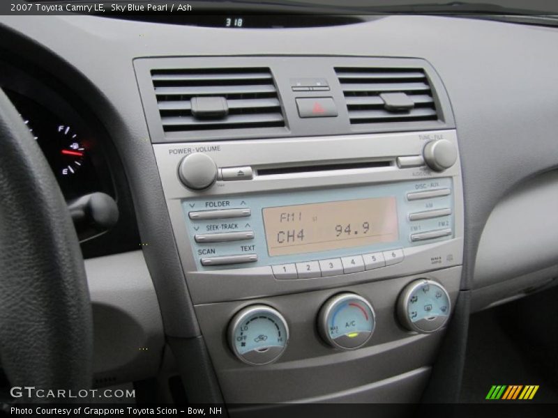 Sky Blue Pearl / Ash 2007 Toyota Camry LE