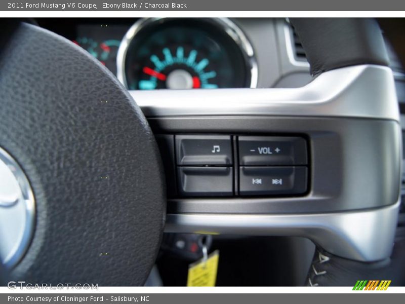 Ebony Black / Charcoal Black 2011 Ford Mustang V6 Coupe