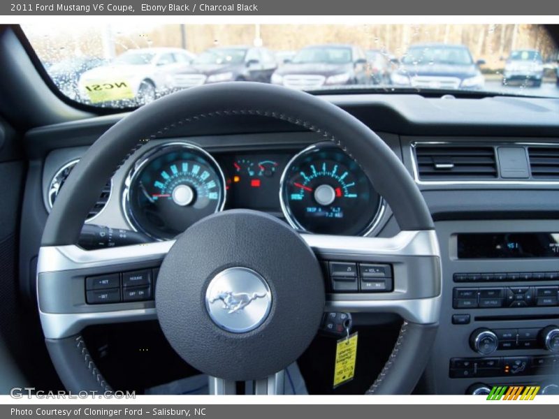 Ebony Black / Charcoal Black 2011 Ford Mustang V6 Coupe
