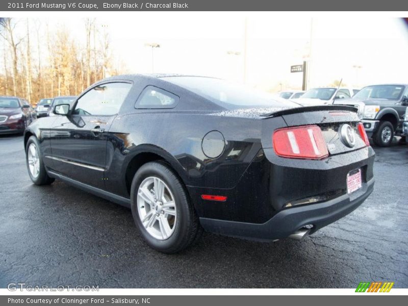 Ebony Black / Charcoal Black 2011 Ford Mustang V6 Coupe