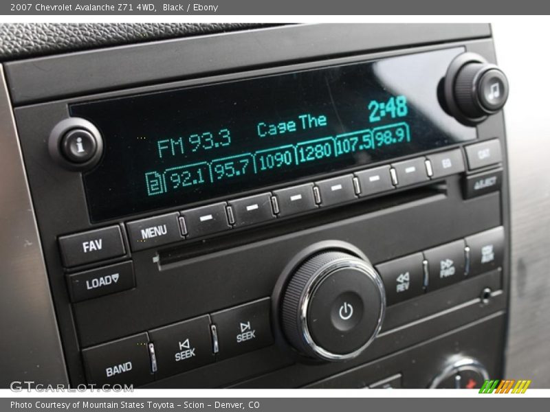 Black / Ebony 2007 Chevrolet Avalanche Z71 4WD