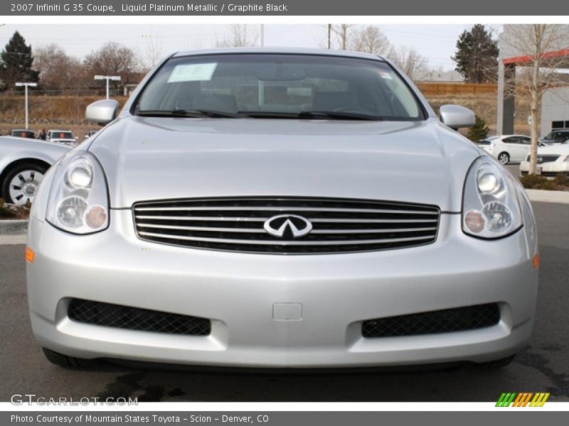 Liquid Platinum Metallic / Graphite Black 2007 Infiniti G 35 Coupe