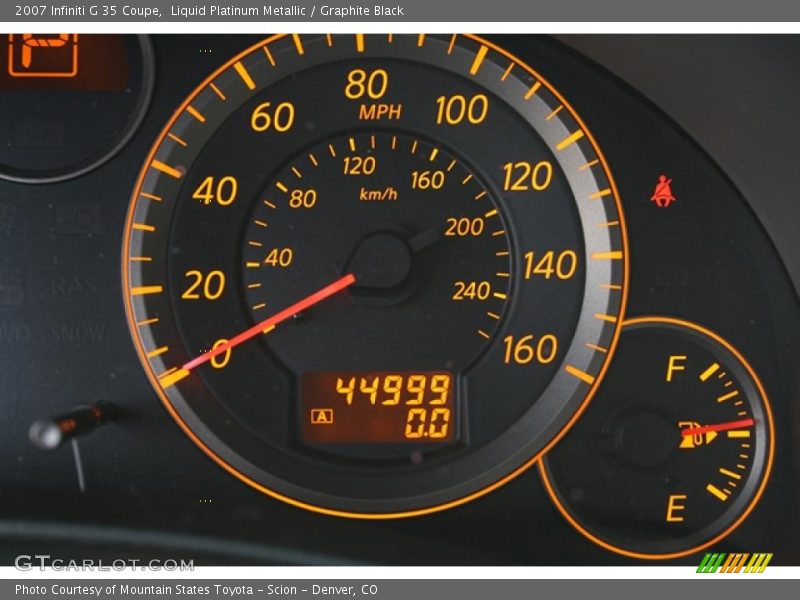 Liquid Platinum Metallic / Graphite Black 2007 Infiniti G 35 Coupe