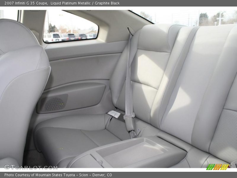 Liquid Platinum Metallic / Graphite Black 2007 Infiniti G 35 Coupe