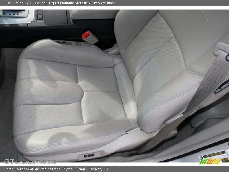 Liquid Platinum Metallic / Graphite Black 2007 Infiniti G 35 Coupe