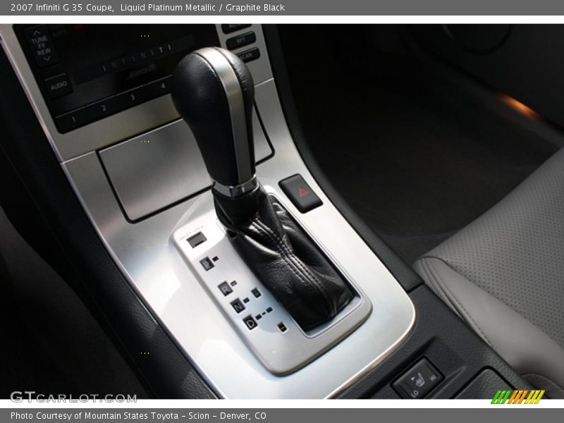 Liquid Platinum Metallic / Graphite Black 2007 Infiniti G 35 Coupe