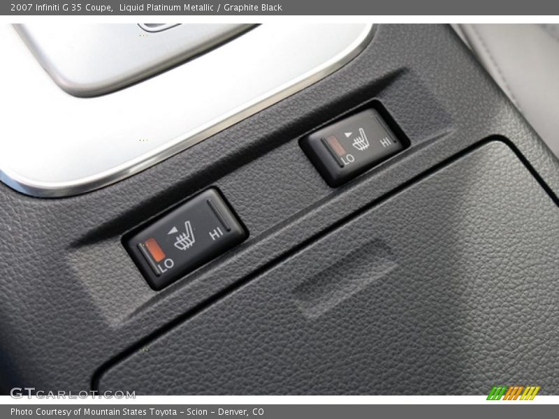 Liquid Platinum Metallic / Graphite Black 2007 Infiniti G 35 Coupe