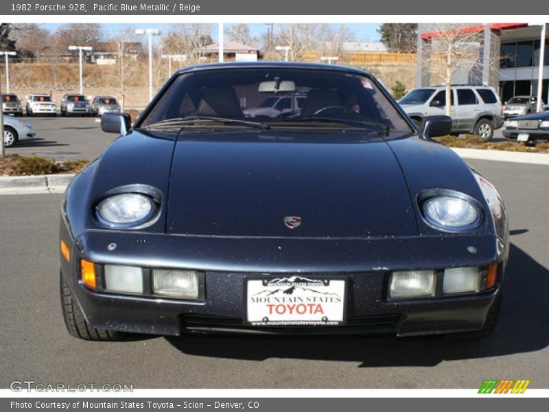 Pacific Blue Metallic / Beige 1982 Porsche 928