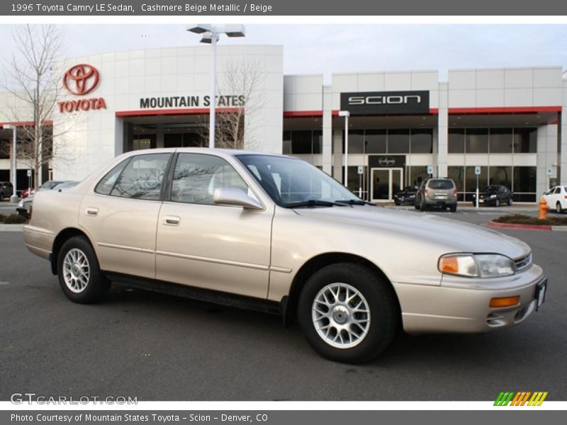 Cashmere Beige Metallic / Beige 1996 Toyota Camry LE Sedan