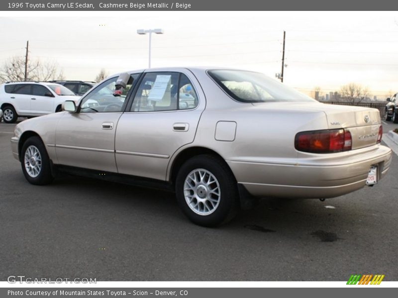 Cashmere Beige Metallic / Beige 1996 Toyota Camry LE Sedan