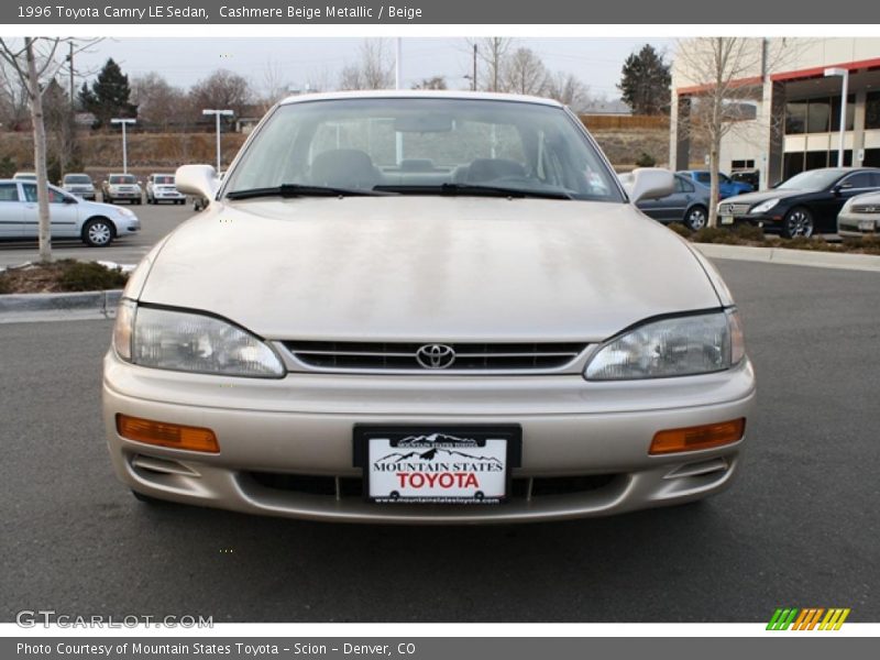 Cashmere Beige Metallic / Beige 1996 Toyota Camry LE Sedan