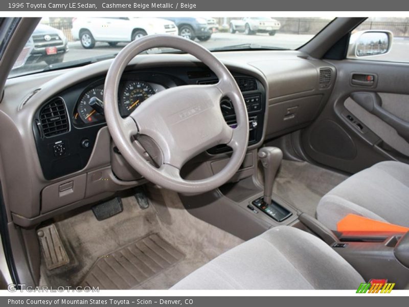 Beige Interior - 1996 Camry LE Sedan 