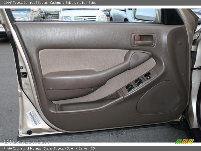 Door Panel of 1996 Camry LE Sedan
