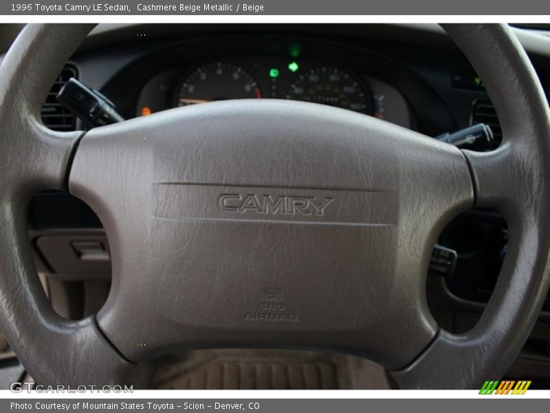 Cashmere Beige Metallic / Beige 1996 Toyota Camry LE Sedan