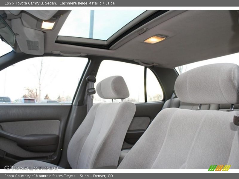 Cashmere Beige Metallic / Beige 1996 Toyota Camry LE Sedan