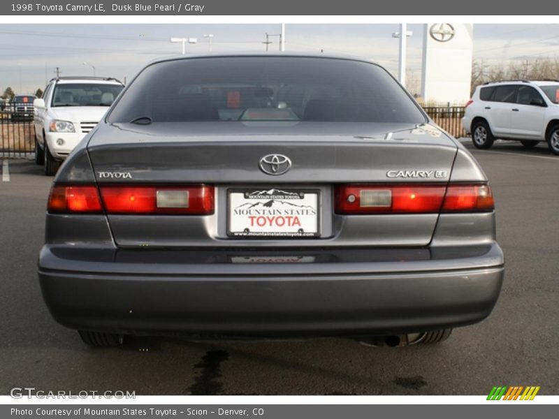 Dusk Blue Pearl / Gray 1998 Toyota Camry LE