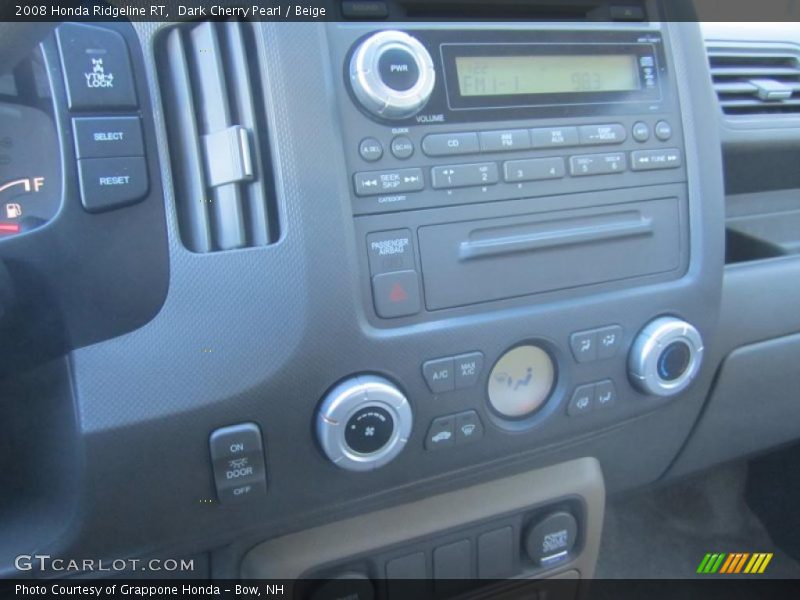 Dark Cherry Pearl / Beige 2008 Honda Ridgeline RT