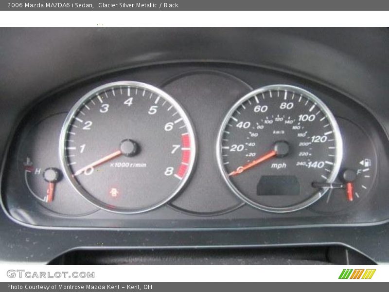 Glacier Silver Metallic / Black 2006 Mazda MAZDA6 i Sedan