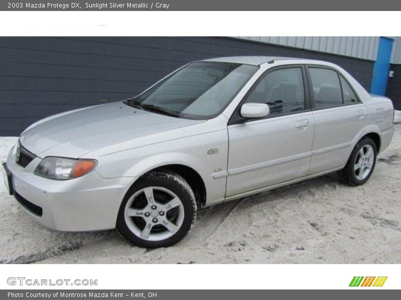 Sunlight Silver Metallic / Gray 2003 Mazda Protege DX