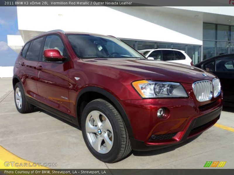  2011 X3 xDrive 28i Vermillion Red Metallic