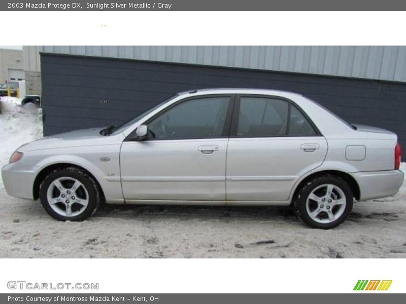 Sunlight Silver Metallic / Gray 2003 Mazda Protege DX