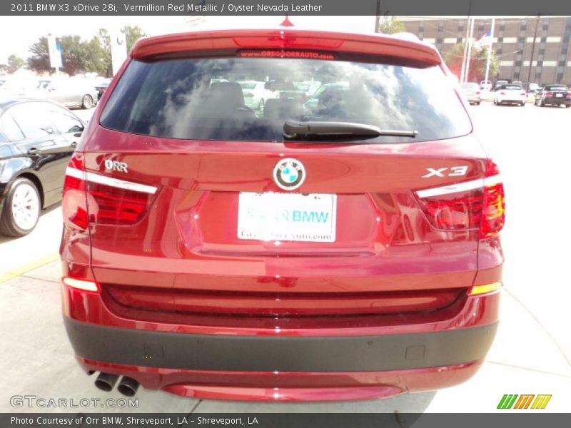  2011 X3 xDrive 28i Vermillion Red Metallic