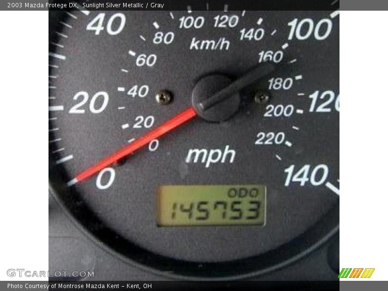 Sunlight Silver Metallic / Gray 2003 Mazda Protege DX