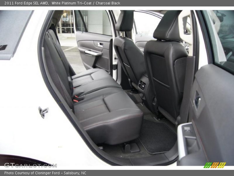 White Platinum Tri-Coat / Charcoal Black 2011 Ford Edge SEL AWD