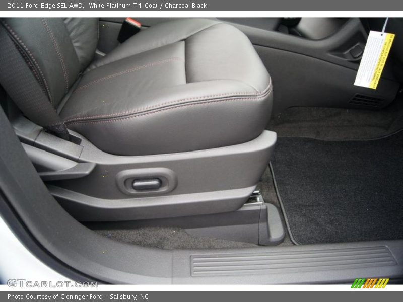White Platinum Tri-Coat / Charcoal Black 2011 Ford Edge SEL AWD