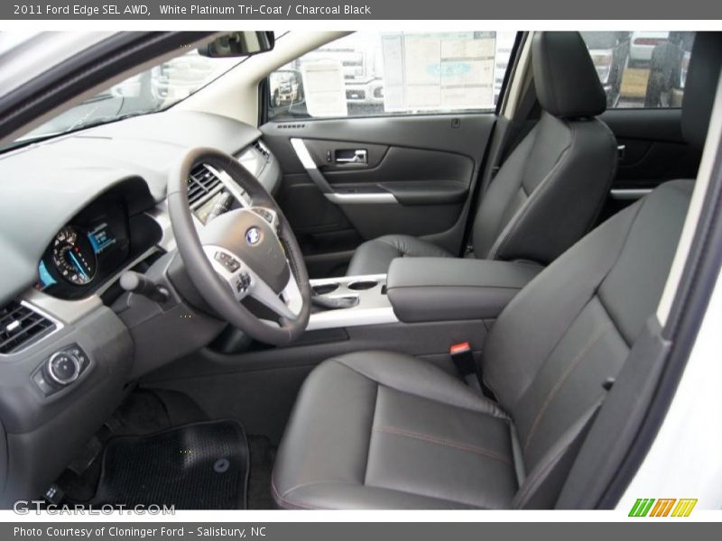  2011 Edge SEL AWD Charcoal Black Interior