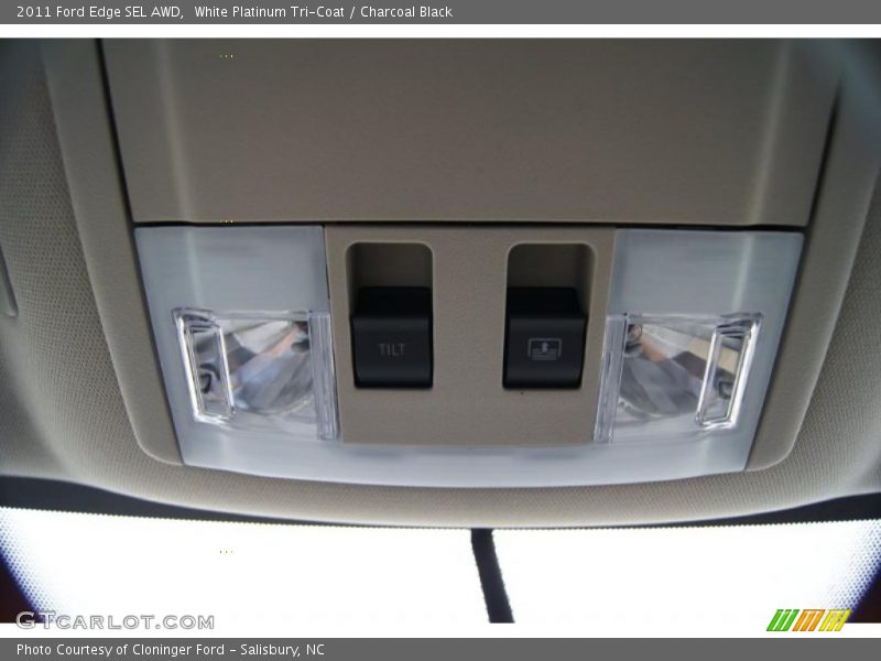White Platinum Tri-Coat / Charcoal Black 2011 Ford Edge SEL AWD