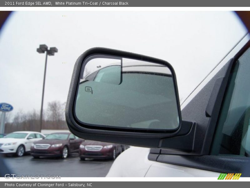 White Platinum Tri-Coat / Charcoal Black 2011 Ford Edge SEL AWD