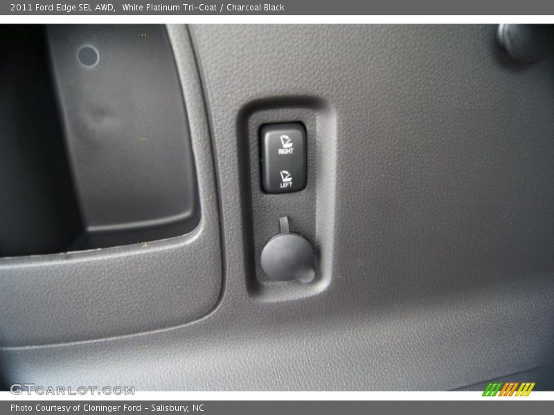 White Platinum Tri-Coat / Charcoal Black 2011 Ford Edge SEL AWD