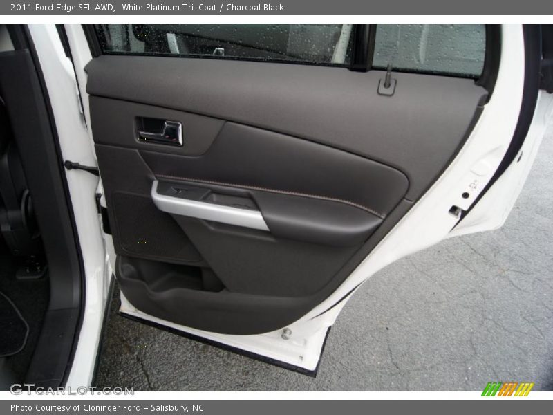 White Platinum Tri-Coat / Charcoal Black 2011 Ford Edge SEL AWD