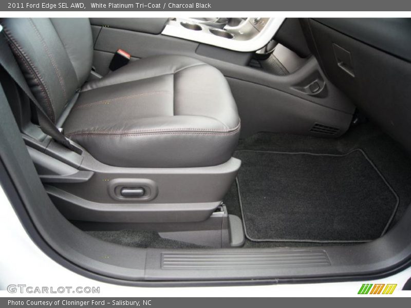 White Platinum Tri-Coat / Charcoal Black 2011 Ford Edge SEL AWD