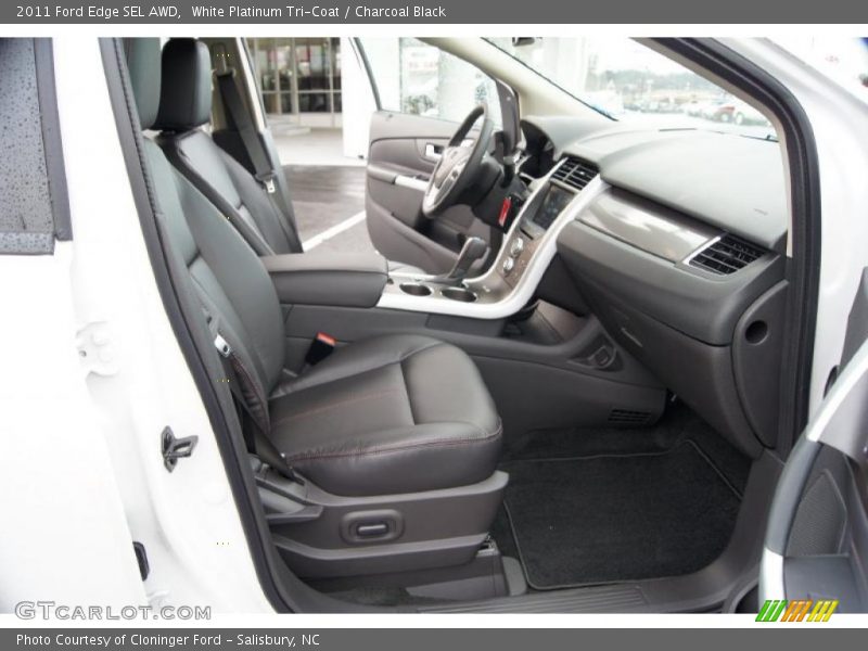 White Platinum Tri-Coat / Charcoal Black 2011 Ford Edge SEL AWD