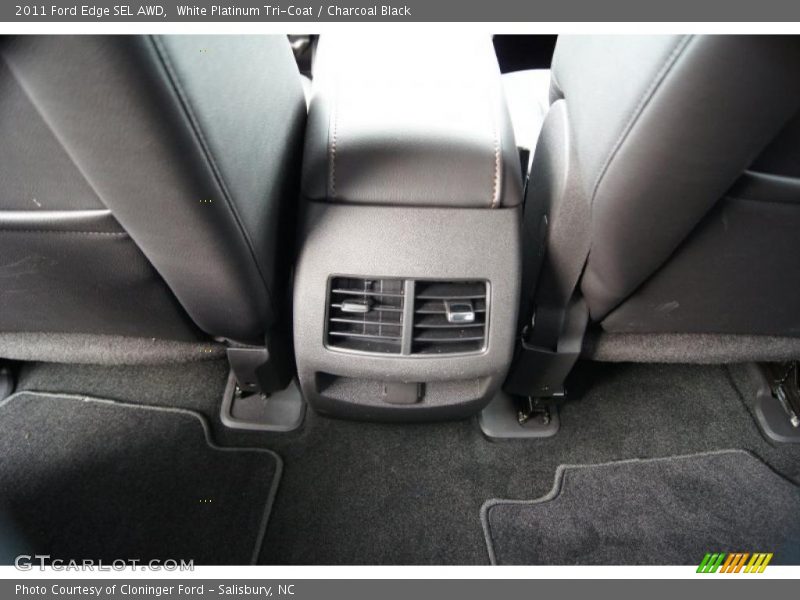 White Platinum Tri-Coat / Charcoal Black 2011 Ford Edge SEL AWD