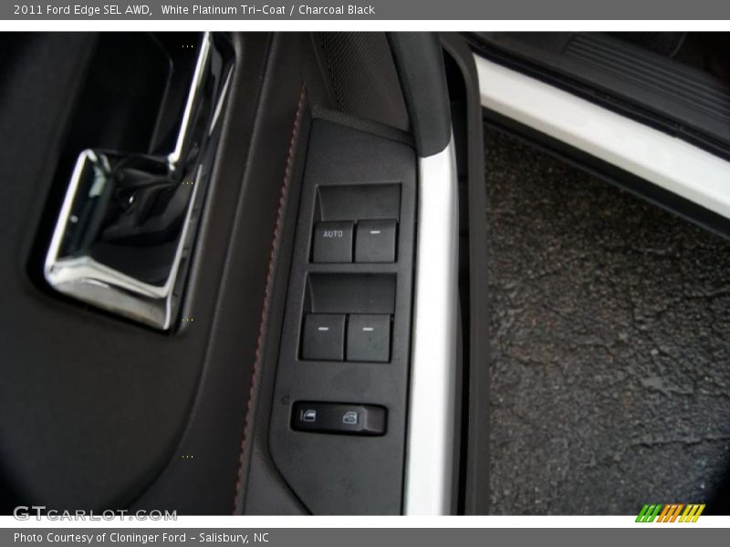 White Platinum Tri-Coat / Charcoal Black 2011 Ford Edge SEL AWD