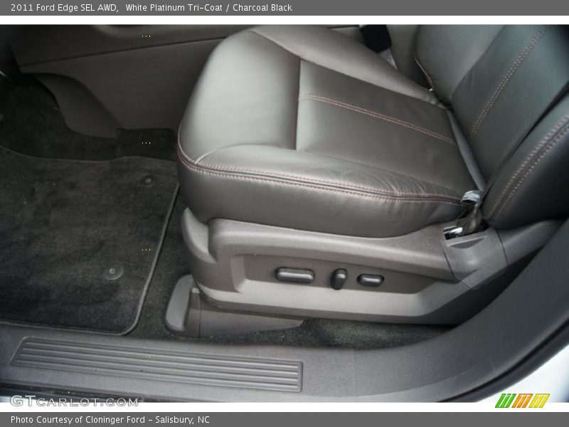 White Platinum Tri-Coat / Charcoal Black 2011 Ford Edge SEL AWD
