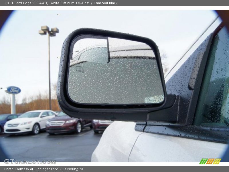 White Platinum Tri-Coat / Charcoal Black 2011 Ford Edge SEL AWD