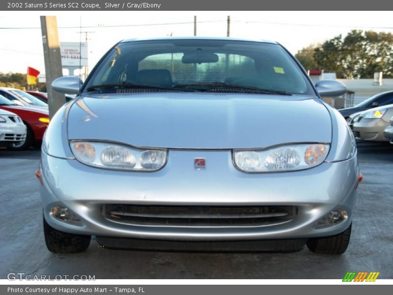 Silver / Gray/Ebony 2002 Saturn S Series SC2 Coupe