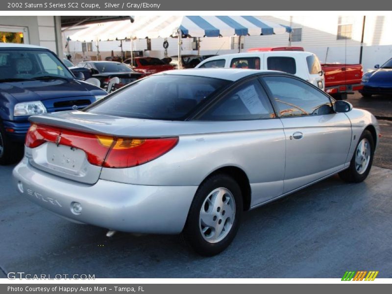 Silver / Gray/Ebony 2002 Saturn S Series SC2 Coupe