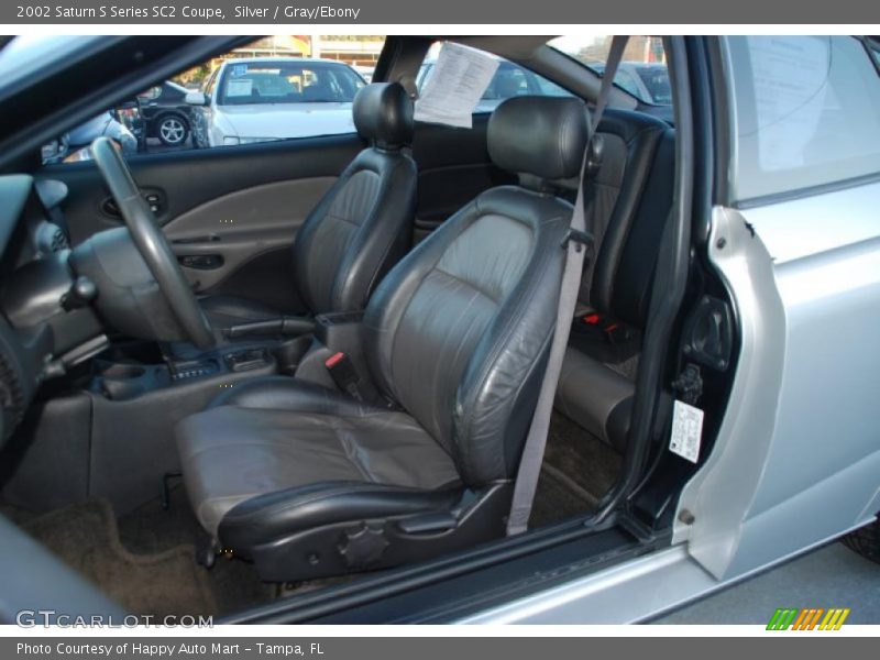 Silver / Gray/Ebony 2002 Saturn S Series SC2 Coupe